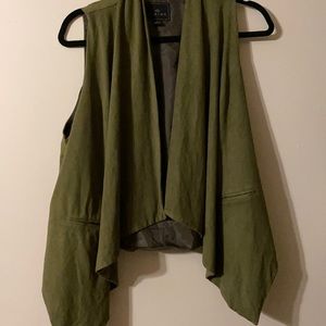 Suede vest large